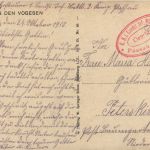 Schützengraben mit Grabensperre in den Vogesen