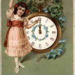 Neujahr - Kind Uhr