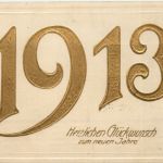 Neujahr - Jahreszahl 1913