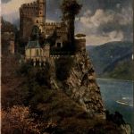 Burg Rheinstein - Künstlerkarte H. Hoffmann