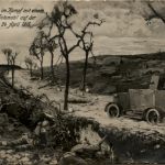 Vorposten im Kampf mit einem französischen Panzer