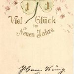 Neujahr - Jahreszahl 1911