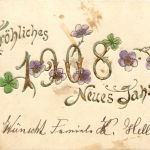 Neujahr - Jahreszahl 1908