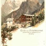 Gruss aus Hinterbärenbad - Kufstein - Litho
