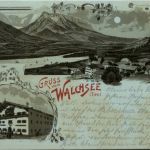 Gruss vom Walchensee - Litho