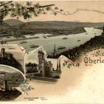 Gruss aus Nieder und Oberlahnstein - Litho