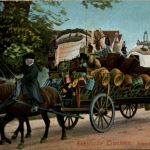 Hessische Trachten - Schwälmer Brautwagen