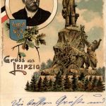 Gruss aus Leipzig - Litho - Bismarck