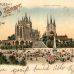 Gruss aus Erfurt - Litho