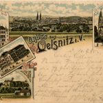 Gruss aus Oelsnitz - Litho