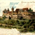 Gruss von der Veste Coburg - Litho