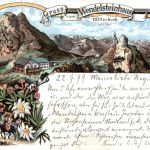 Gruss vom Wendelsteinhaus - Litho