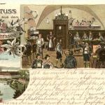 Gruss aus dem Bräustübl Tegernsee - Litho