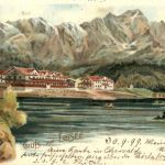 Gruss aus Eibsee - Litho