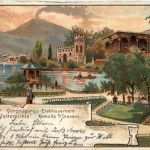 Kemnitz bei Dresden - Gruss vom Vergnügungs Etablissement - Litho