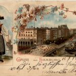 Gruss aus Hamburg - Litho