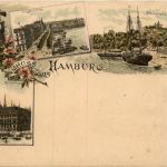 Gruss aus Hamburg - Litho