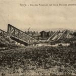 Sivry - Von den Franzosen gesprengte Maasbrücke - Feldpost