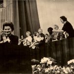 Kossmonaution Valentina Tereschkawa auf dem Weltkongress der Frauen - Moscow 1963