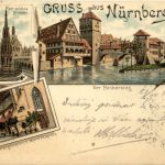 Gruss aus Nürnberg - Litho