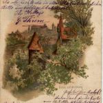 Nürnberg - Litho - Blick auf die Burg
