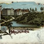 Gruss aus Magdeburg - Litho