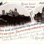 Gruss von der Wartburg - Litho