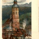 Baden-Baden - Litho Künstlerkarte K. Mutter