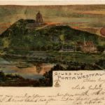 Gruss aus Porta Westfalica - Litho
