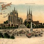 Gruss aus Erfurt - Litho