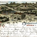 Gruss aus der Obstweinschänke Rötha - Litho Wein