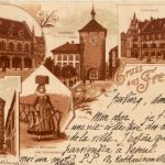 Gruss aus Freiburg - Litho