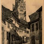 Freiburg - Künstlerkarte V. Marshall