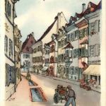 Freiburg - Künstlerkarte H. v. Geyer