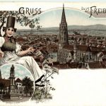 Gruss aus Freiburg - Litho
