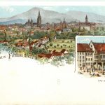 Gruss aus Freiburg - - Litho