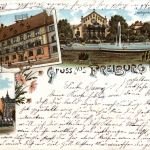 Gruss aus Freiburg - Litho