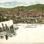 Gruss aus Freiburg - Litho