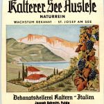 St. Joseph am See - Wein Etikette