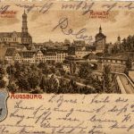 Gruss aus Augsburg- Litho