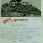 Gruss von der Leuchtenburg - Litho
