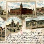 Gruss aus Erfurt - Litho