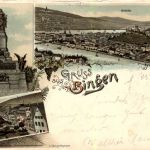 Gruss aus Bingen - Litho