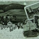 Gruss vom Löbauer Berg - Litho