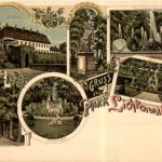 Gruss aus Park Lichtenwalde - Litho