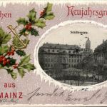 Herzlichen Neujahrsgruss aus Mainz - Litho