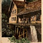 Friedrichroda - Schauenburg Schneidemühle - Litho