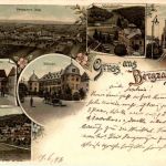 Gruss aus Bergzabern - Litho