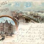 Gruss aus Hamburg -Litho
