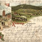 Gruss vom Kuhberg bei Schönheide - Litho